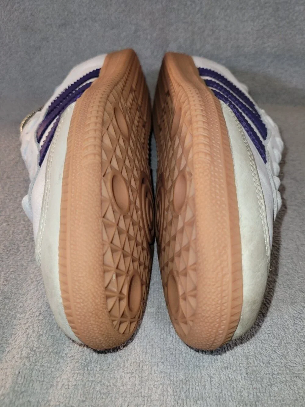 Adidas Samba OG Women's Size 8 White Purple Tan Gum Sneakers IF6514 (#1754)